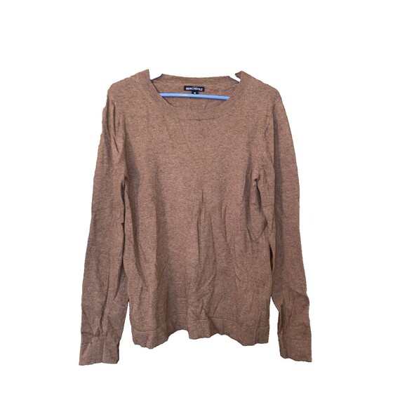 J Crew Sweater Tan Womens Medium Long Sleeve Crew Neck Wool Knit Pullover Teddie - Picture 2 of 7